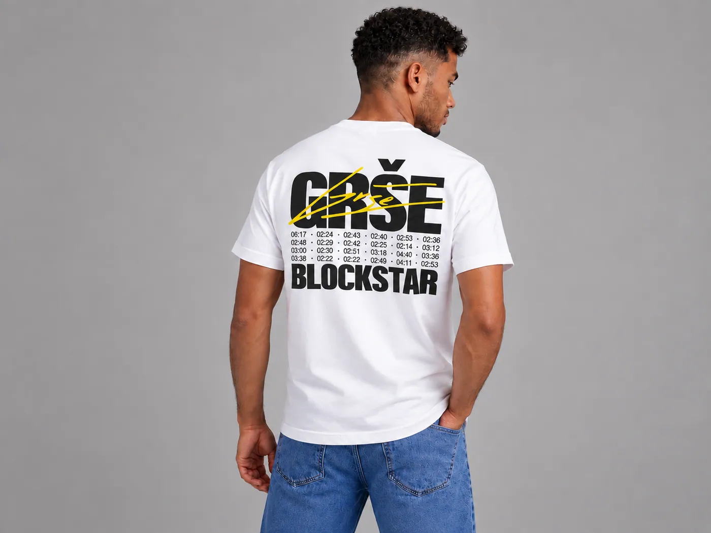 GRŠE Blockstar — bijela / žuta