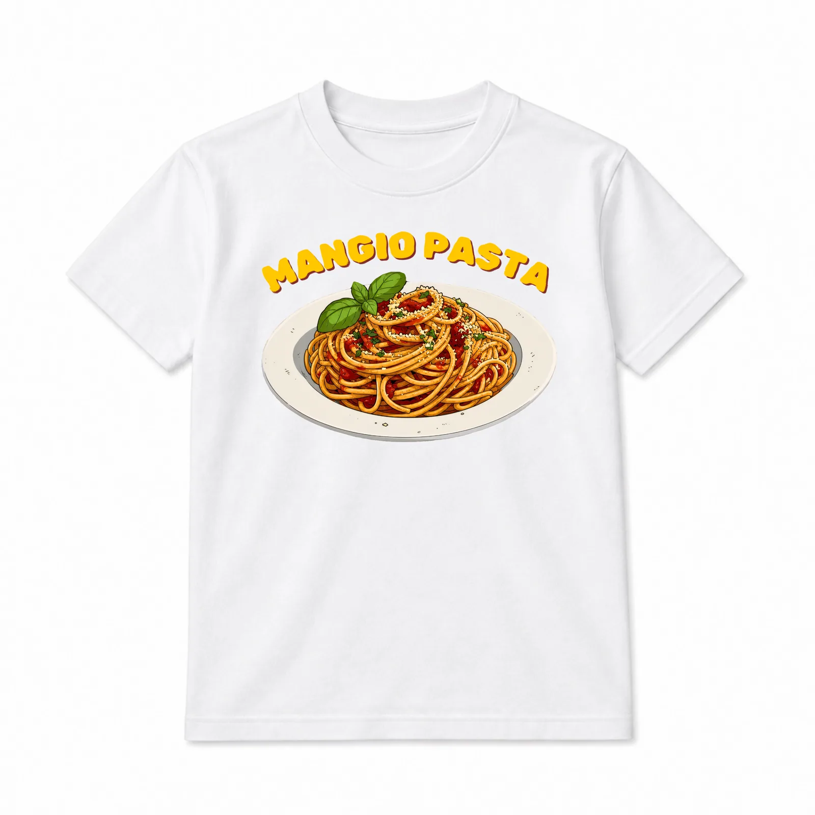 Mangio Pasta — bijela na modelu