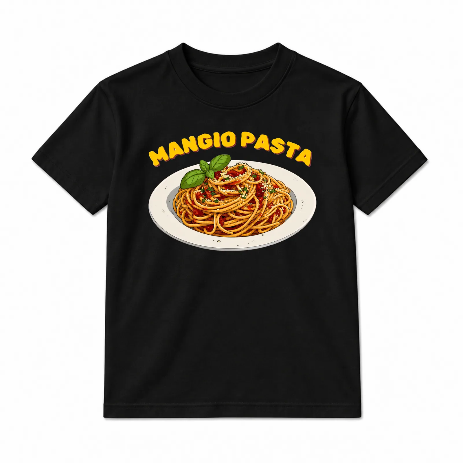Mangio Pasta — crna na modelu